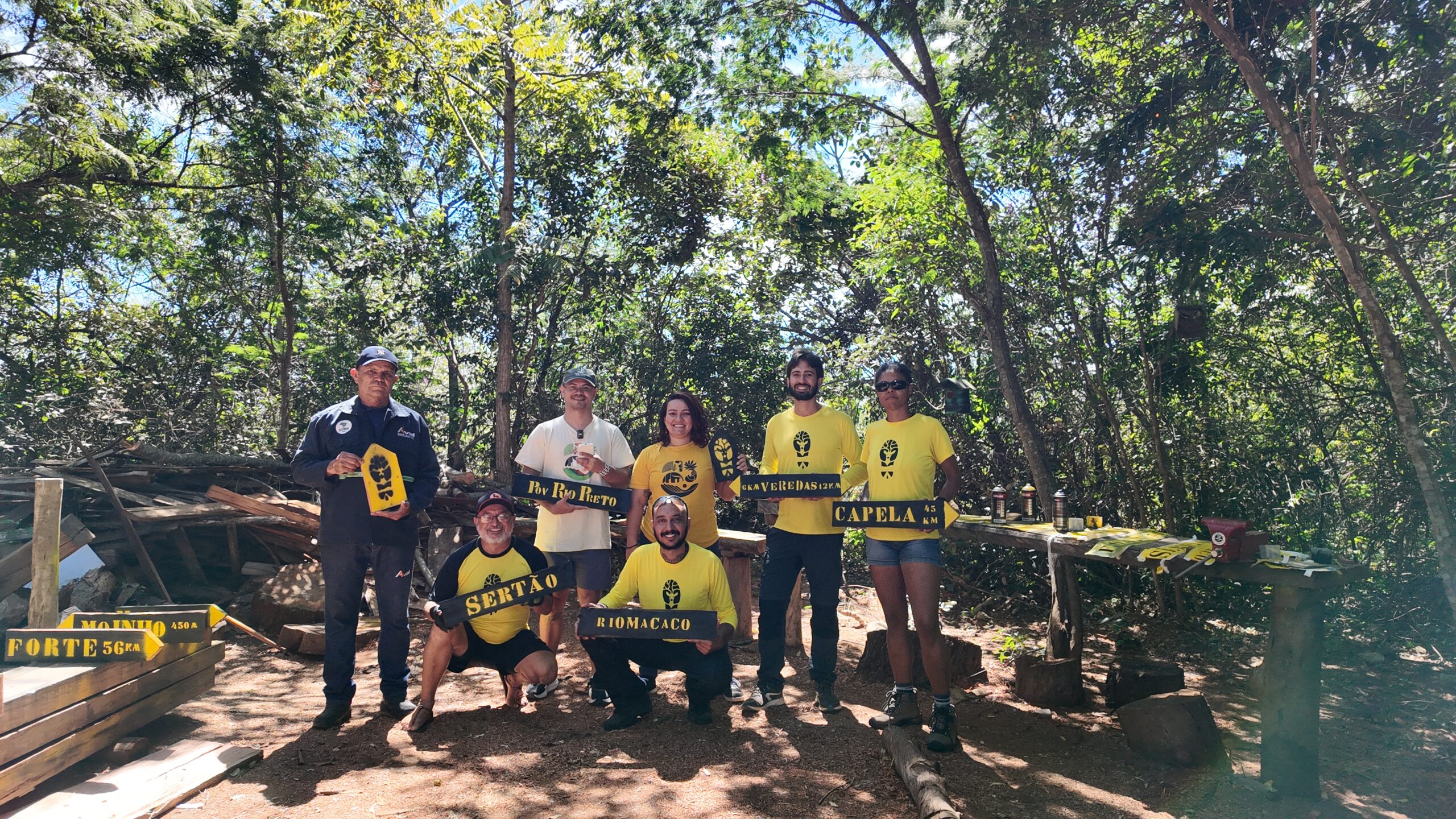 Oficina fortalece sinalização de trilhas e mobiliza voluntariado para conexão de territórios no Cerrado